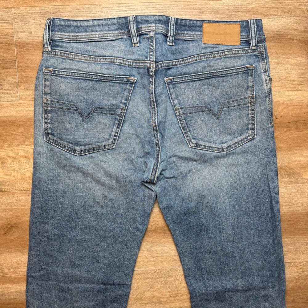 Diesel Waykee Jeans Mens 32x32 Blue Regular Straight Leg Stretch Denim 084NL - Picture 4 of 15